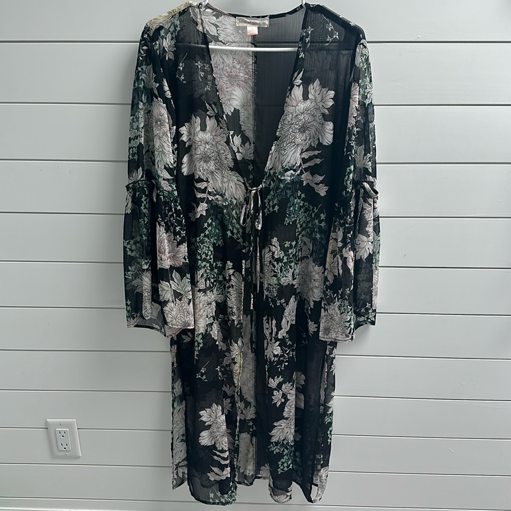 Band of Gypsies sheer duster cardigan Small